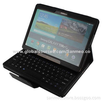Bluetooth Keyboard Case for Samsung Galaxy Tab S 10.5 T800, High Quality Litchi Texture RemovableNew